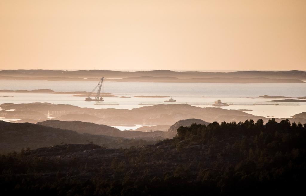 Dolmsundet Hotell Hitra Melandsjøen Buitenkant foto